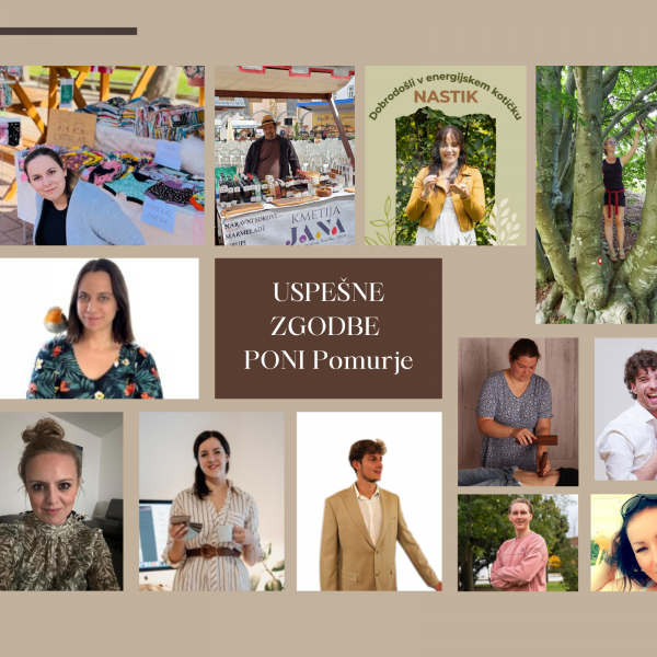 Od PONI programa do podjetja – zgodbe udeležencev