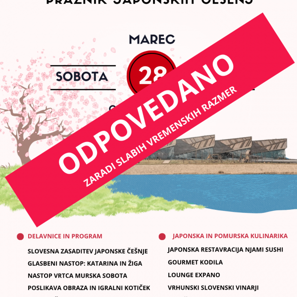 Odpoved dogodka Hanami Expano
